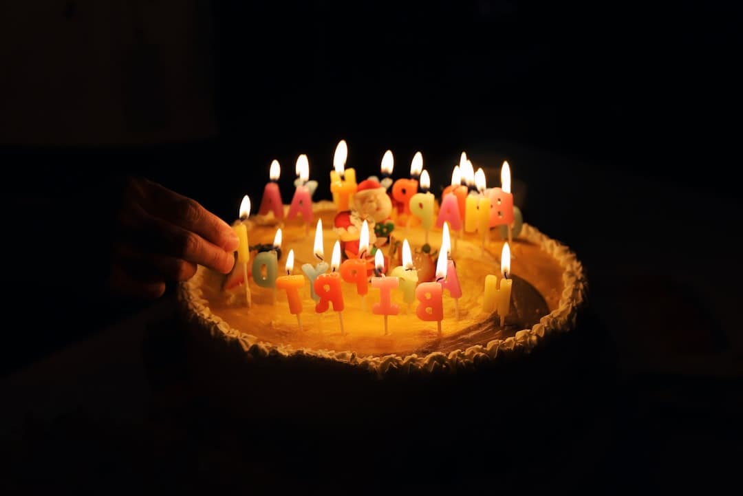 Photo de l'étape Gâteau & bougies